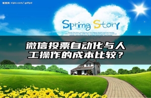 微信投票自动化与人工操作的成本比较？
