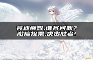 竞速巅峰,谁将问鼎？微信投票,决出胜者!