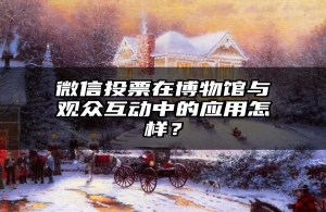 微信投票在博物馆与观众互动中的应用怎样？