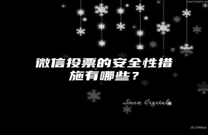 微信投票的安全性措施有哪些？