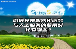 微信投票机器化服务与人工服务的费用对比有哪些？